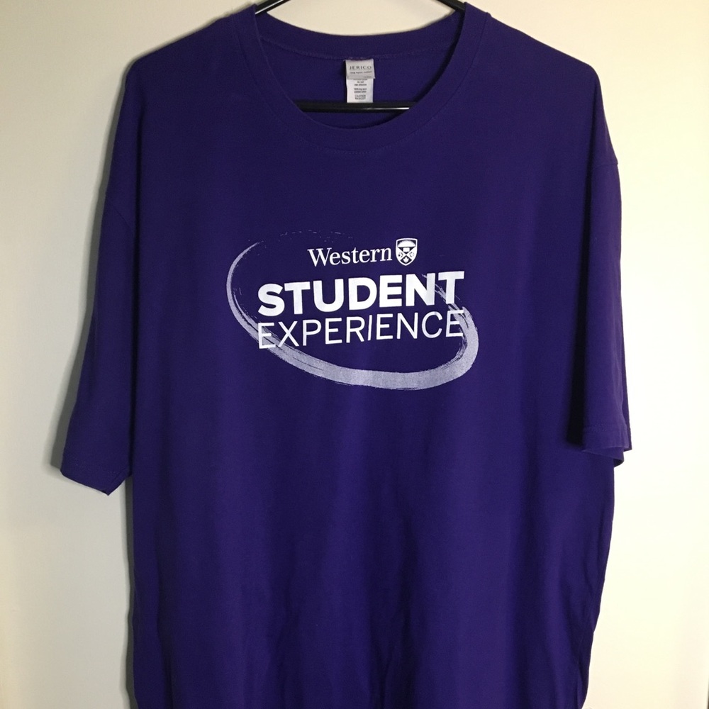 University of Western UWO T shirt Size XXL Purple
